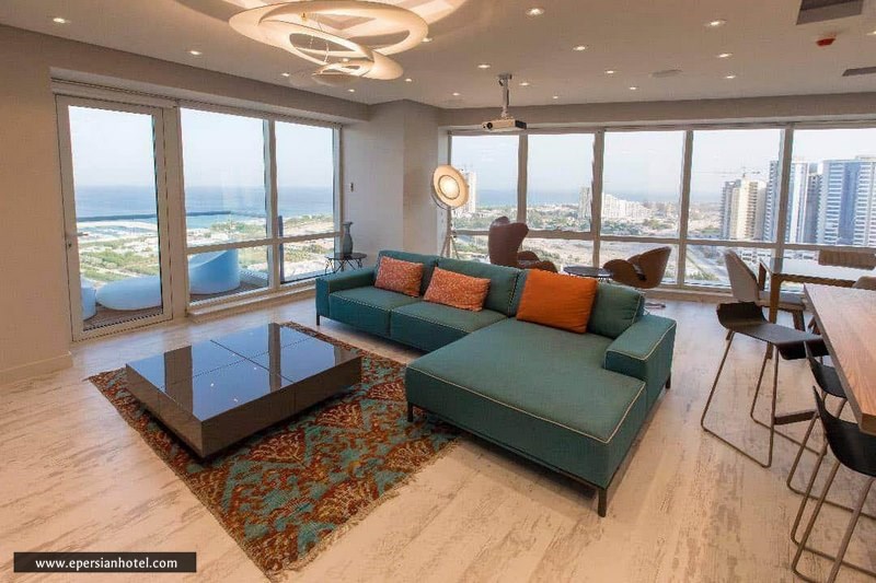 معماری داخلی برج های دوقلو کیش
